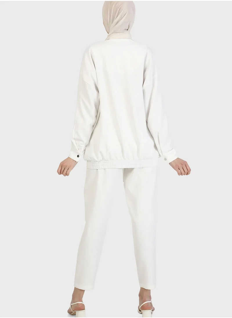 Refka by modanisa Double Breasted Jacket