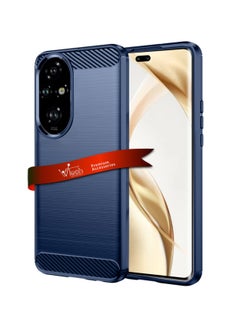 Wtech Soft Silicone Brushed Texture Protective Case Cover For Honor 200 Pro 5G 2024 Navy Blue  - Image 1