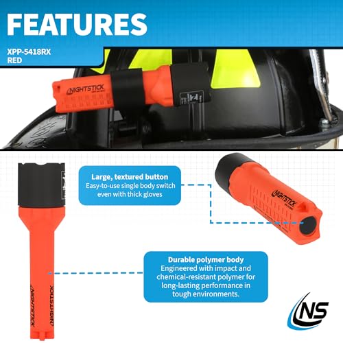 Nightstick XPP-5418RX Intrinsically Safe Flashlight-3 AA (not Included) -Red-UL913 / ATEX, Multicolor - Image 3