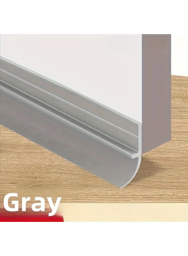 Brown Self Adhesive Stormproof Door Bottom Seal 39 37in Thermal Insulation Soundproof - Image 5