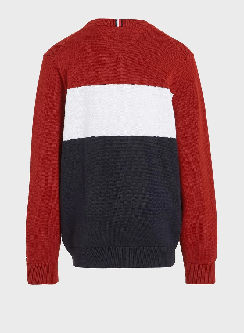 TOMMY HILFIGER Youth Colorblock Sweater