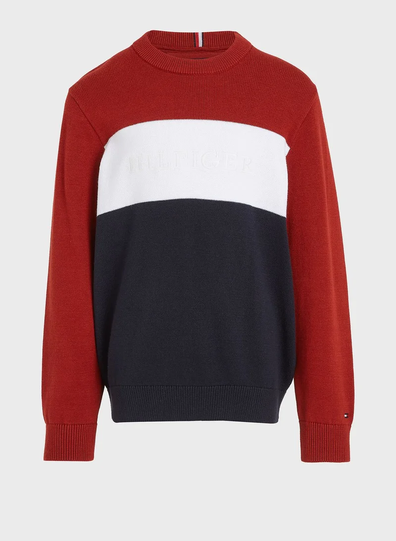 TOMMY HILFIGER Youth Colorblock Sweater
