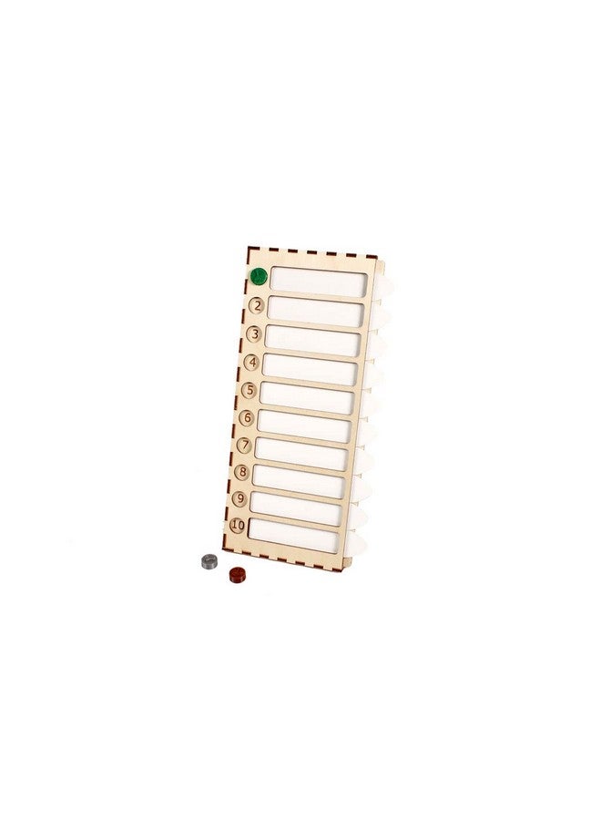 The Broken Token Generic Initiative Tracker - Wood & Acrylic Game Turn Tracker - Image 1