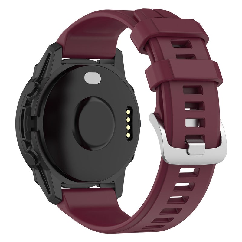 إيروريكس سوار ساعة سيليكون مقاس 22 مم لساعة Garmin Forerunner 955 / 255 / 745 (أحمر) - Image 1