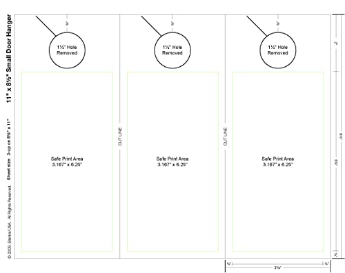 Blanks/USA Digital Door Hanger - 3.67" x 8.5", 150 Door Hangers - Image 3
