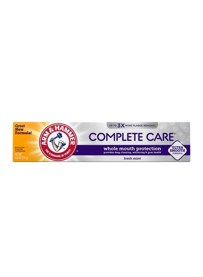 Arm & Hammer Complete Care Toothpaste, Fresh Mint, Whole Mouth Protection, 6.0oz - Image 1