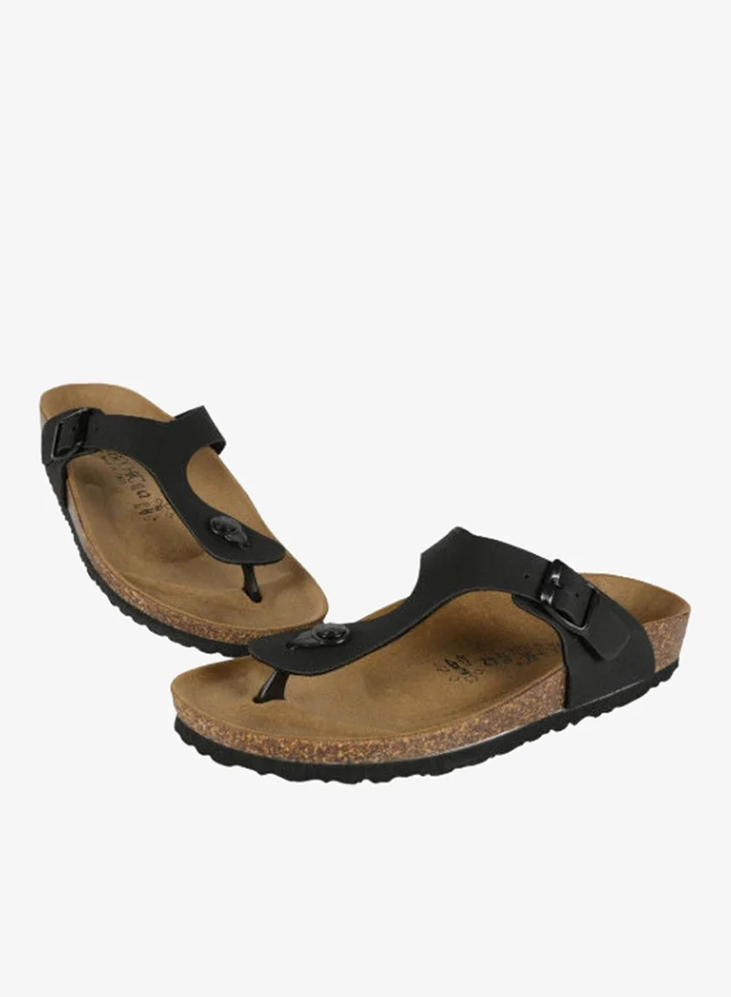 BiOCHIC Biochic Mens Slim Thong Sandals 012-382 9930-Black