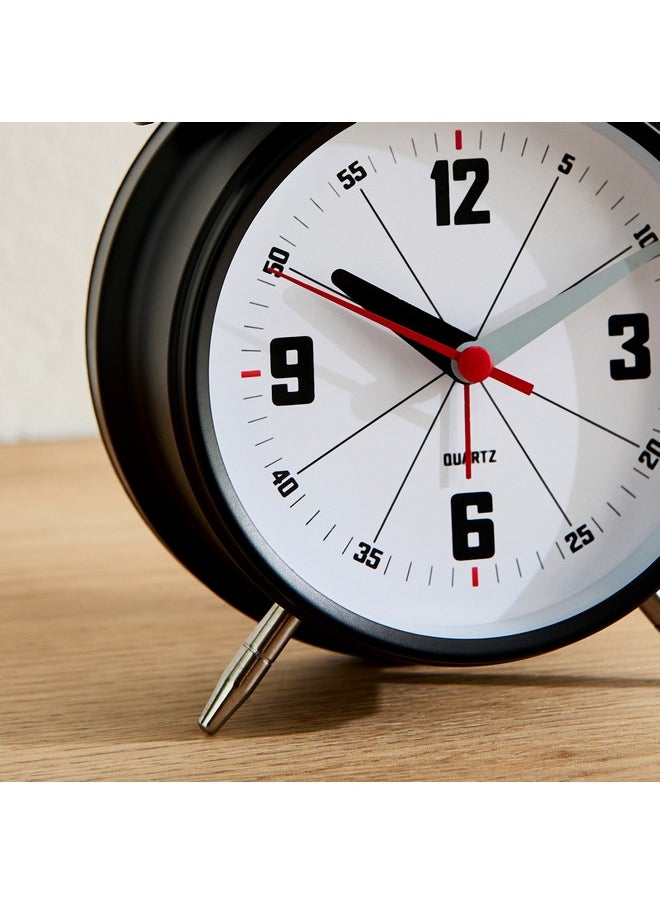 Home Box Mido Metal Twin Bell Alarm Clock 16 X 5.5 X 11.8 Cm  - Image 4