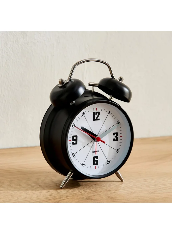 Home Box Mido Metal Twin Bell Alarm Clock 16 X 5.5 X 11.8 Cm