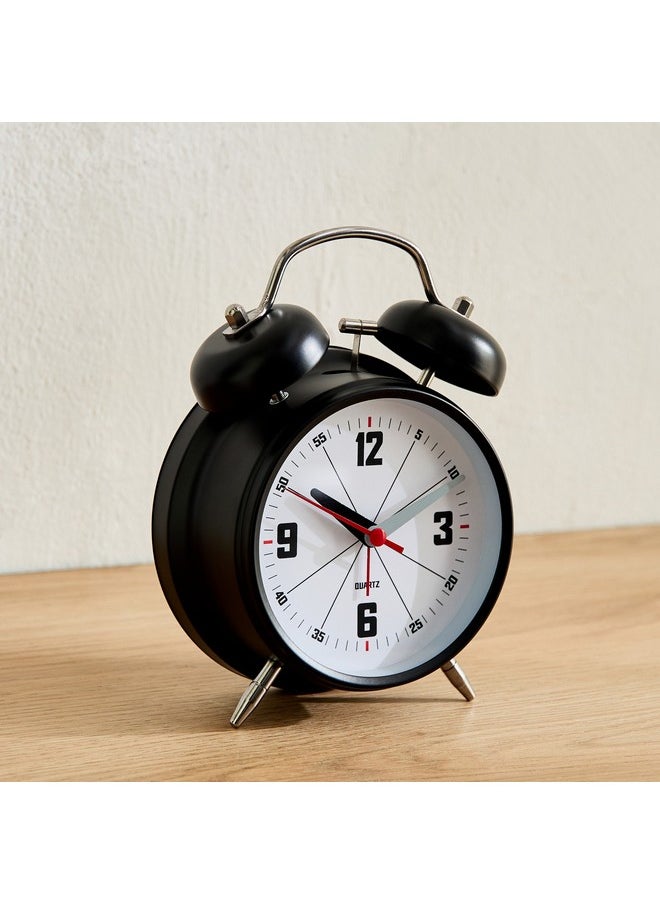 Home Box Mido Metal Twin Bell Alarm Clock 16 X 5.5 X 11.8 Cm  - Image 1