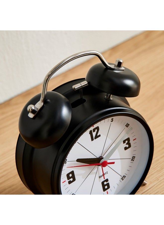 Home Box Mido Metal Twin Bell Alarm Clock 16 X 5.5 X 11.8 Cm  - Image 3