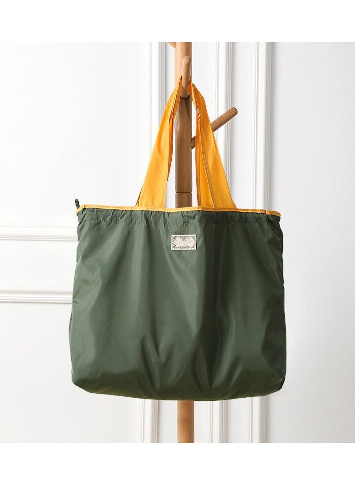 Foldable Portable Drawstring Bag Home Large Size Large Capacity Moisture Proof Dust Proof Shopping Storage Handheld Bag - Image 1