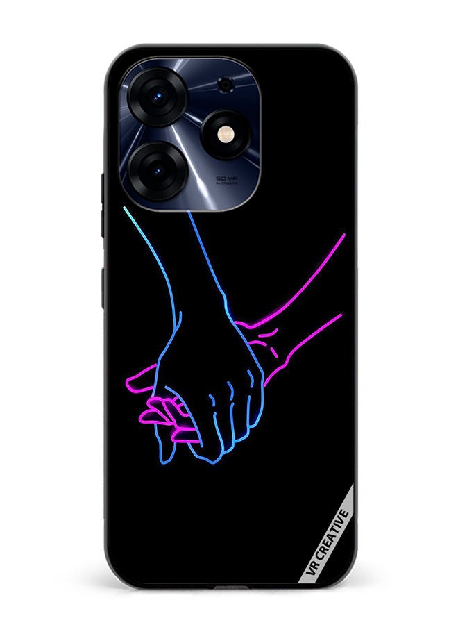 VR CREATIVE Protective Case Cover For Tecno Spark 10 Pro Hands Design Multicolour - Image 1