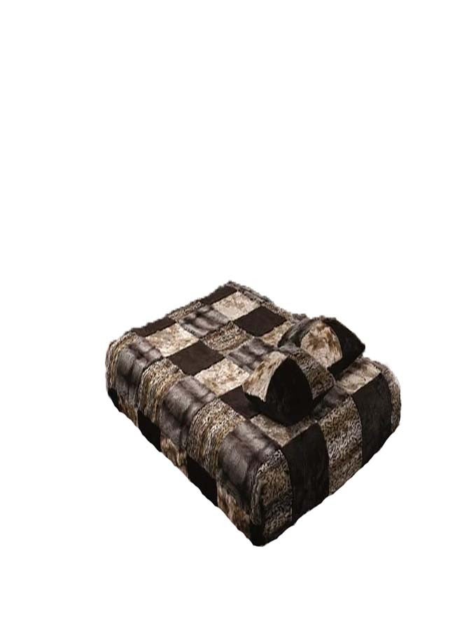 Mora spain Africa Blanket Model 745-Measured 230*250+2 Foam Pillowcases 50*70- Anti-Bacteria Treatment Are Not Causing Electric Charges For Their Properties-Lining Face Of 100% Acrylic Face Fur From 100%  - Image 2