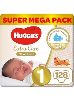 Extra Care Newborn Size 1 Up To 5 Kg Twin Jumbo Pack 128 Diapers - pzsku/ZF50AD96B7E2394710ED0Z/45/_/1720582342/00312ec4-0b99-43b3-8d63-25de002ee3a7