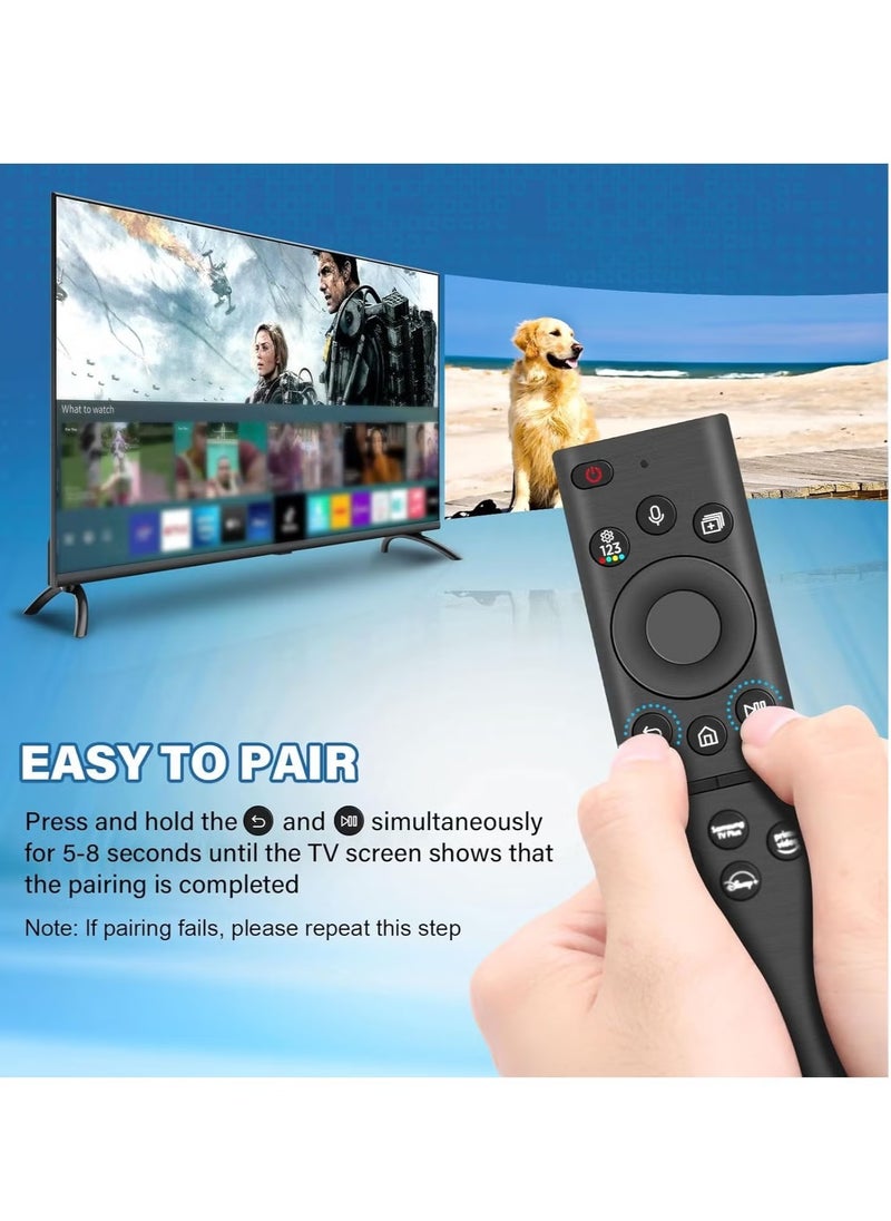 Samsung TV Solar Remote – BN59-01385A Solar Charging & Voice Control Remote For Samsung Smart TVs Neo QLED, The Frame, and Crystal UHD Series