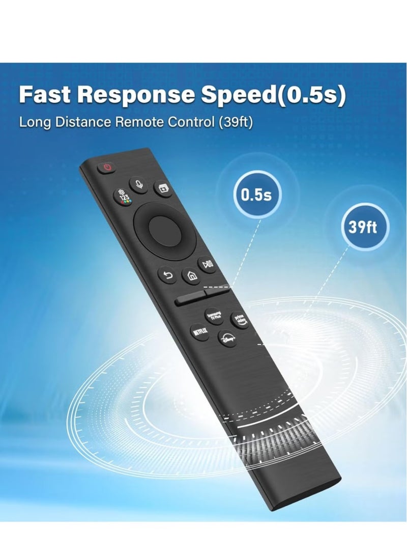 Samsung TV Solar Remote – BN59-01385A Solar Charging & Voice Control Remote For Samsung Smart TVs Neo QLED, The Frame, and Crystal UHD Series