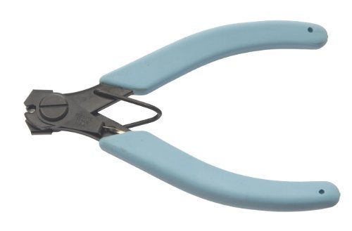 Xcelite 134CG Hard Wire Cutter, Transverse End Cutter, Flush Jaw 5.45" Length, 9/16" Jaw Length, Blue Cushion Grip Handle - Image 1