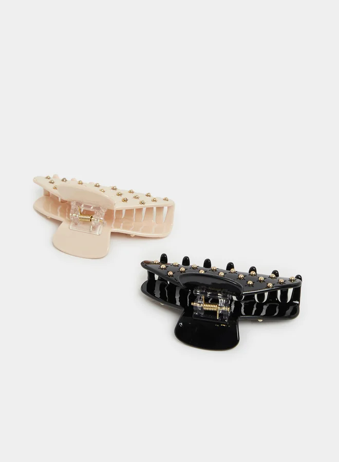 Styli Set of 2 - Embellished Hair Claw