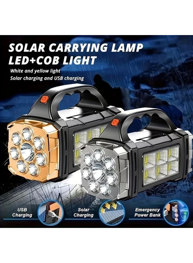 AB28 Ultra Bright Rechargeable LED Flashlight Portable USB Handlamp COB Work Light - Image 3