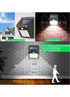 ELTRAZONE Solar Wall Lights Outdoor, iToncs Waterproof Super Bright Solar Motion Sensor Security Lights Wireless Solar Powered Light for Garden  - Image 2