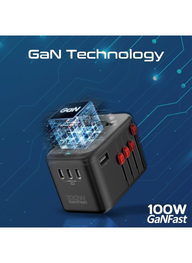 Promotex Promate TripMate-GaN100 Power Delivery GaNFast™ Multi-Port Travel Adapter  - Image 3