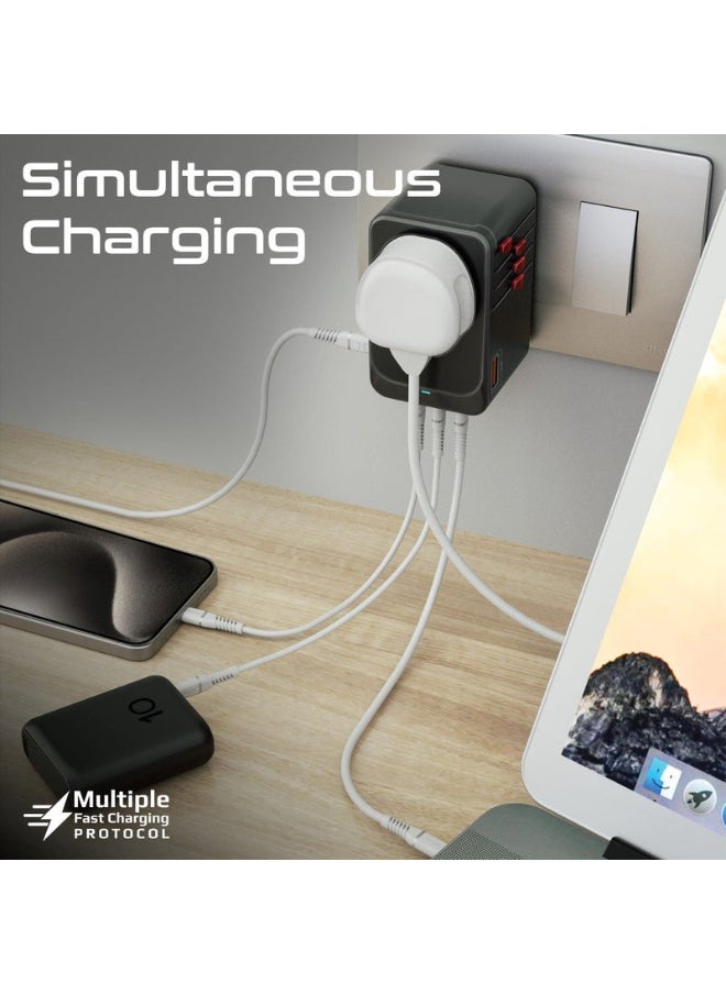 Promotex Promate TripMate-GaN100 Power Delivery GaNFast™ Multi-Port Travel Adapter  - Image 2