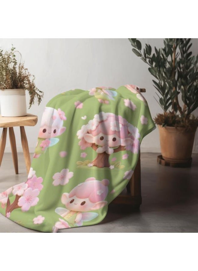 عام بطانية رقيقة من الفانيلا (حرارة ومريحة، ومناسبة للنوم واستخدام اللعبة والغبار والرمل) 150 سم * 200 سم - 454 - Image 1