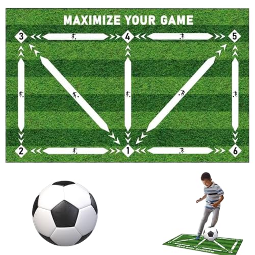 Proberos® Football Footstep Training Mat, Soccer Training Mat, Agility Footstep Training Mat, for All Levels, Non-Slip Silent Equipment, All Ages to Improve Speed, Strength and Coordination - Image 1