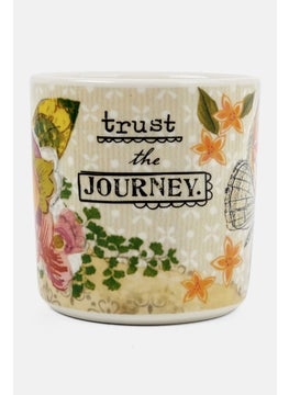 DEMDACO Trust The Journey Cachepot Planter, White  - Image 1