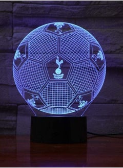 althiqahkey 3D Night Light Tottenham Football Illusion Table Lamp Led 7 Color Touch Remote Control Color Mood Lamp Usb Home Bedroom Bedside Lamp  - Image 2