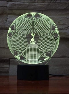 althiqahkey 3D Night Light Tottenham Football Illusion Table Lamp Led 7 Color Touch Remote Control Color Mood Lamp Usb Home Bedroom Bedside Lamp  - Image 3