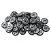 EUDAX 100pcs Plastic Roll 2mm Dia Shaft Car Truck Model Toys Wheel 30mmx9mm - Image 3