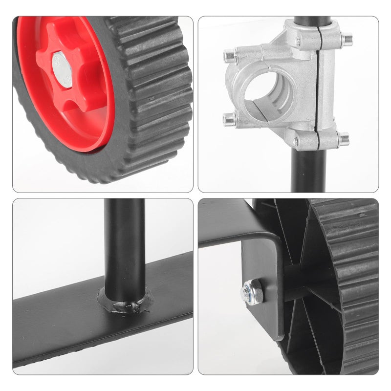 Lawn Mower Replacement Wheel 26mm Rubber Caster For Electric Gas Push Mowers - Image 4
