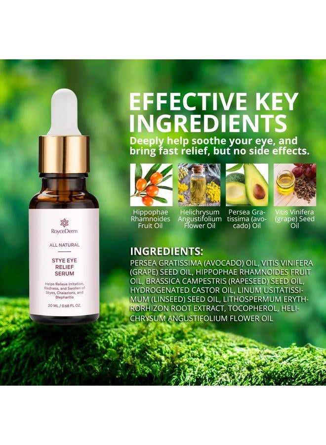 Roycederm Stye Eye Treatment Serum: Natural Stye Remover for Styes Chalazion and Blepharitis - Safe & Fast Relief - Image 3
