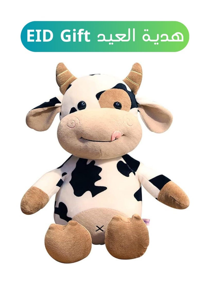 Queens cow plush toy,16 inch stuffed animal throw plushie pillow doll,soft fluffy friend hugging cushion-present for EID - Image 1