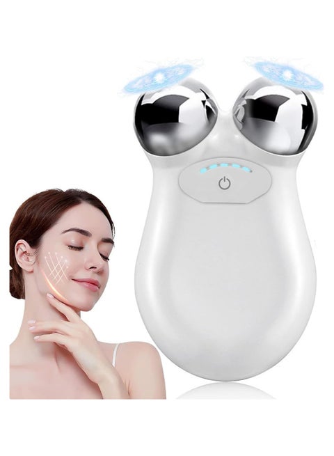 Microcurrent Facial Device, Facial Massager to Lift Face and Tighten Skin, USB Mini Microcurrent Facial Roller & Wrinkle Remover Massager, Face Sculpting/Firming Tool, Anti-Ageing and Rejuvenation