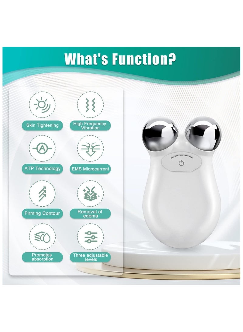 Microcurrent Facial Device, Facial Massager to Lift Face and Tighten Skin, USB Mini Microcurrent Facial Roller & Wrinkle Remover Massager, Face Sculpting/Firming Tool, Anti-Ageing and Rejuvenation - Image 4