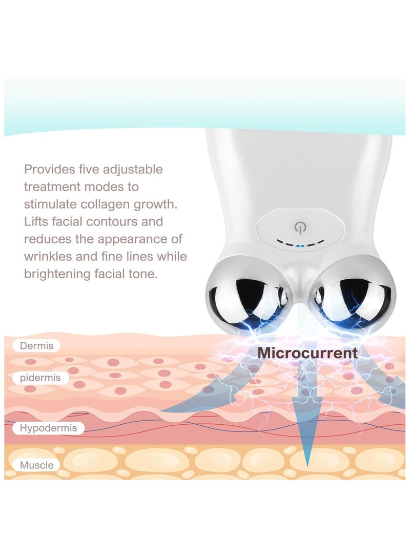 Microcurrent Facial Device, Facial Massager to Lift Face and Tighten Skin, USB Mini Microcurrent Facial Roller & Wrinkle Remover Massager, Face Sculpting/Firming Tool, Anti-Ageing and Rejuvenation - Image 5