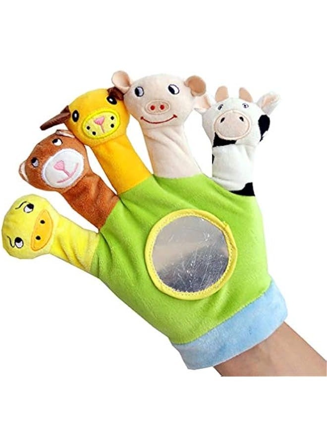 2Pcs Soft Finger Toy Finger Puppets Flannelette Kids Gloves Animal Finger Doll Hand Puppet Birthday Party Favor Gift for Baby Toddler Baby Finger Puppets Infant Finger Puppets Toy  - Image 4