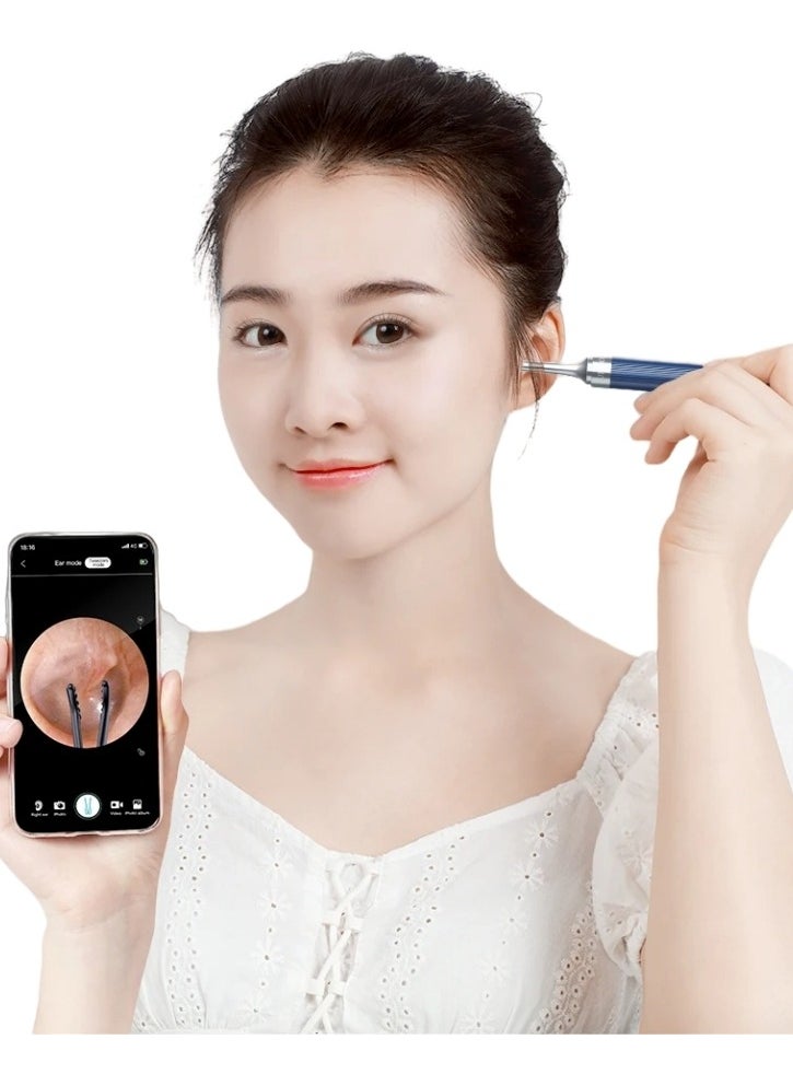 Ru syanl - 4 in 1 Visual Ear Wax Removal Tool Smart Ear Cleaner With Tweezer and Camera for IOS and Android - Image 1