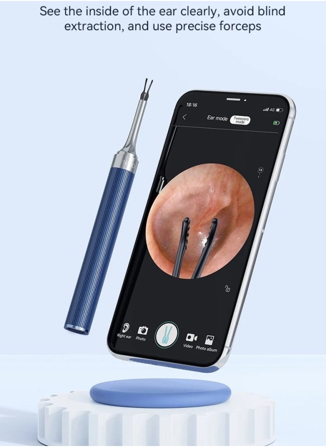 Ru syanl - 4 in 1 Visual Ear Wax Removal Tool Smart Ear Cleaner With Tweezer and Camera for IOS and Android - Image 1