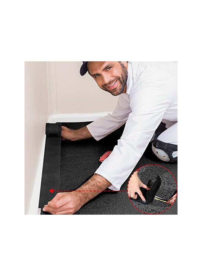 promass Cable Grip Floor Cable Cover Cords Cable Protector Cable Management Only for Commercial Office Carpet (Black, 19.69 ft) - Image 5