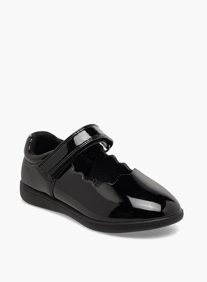 JUNIORS Girls Hook & Loop School Shoes - Image 2