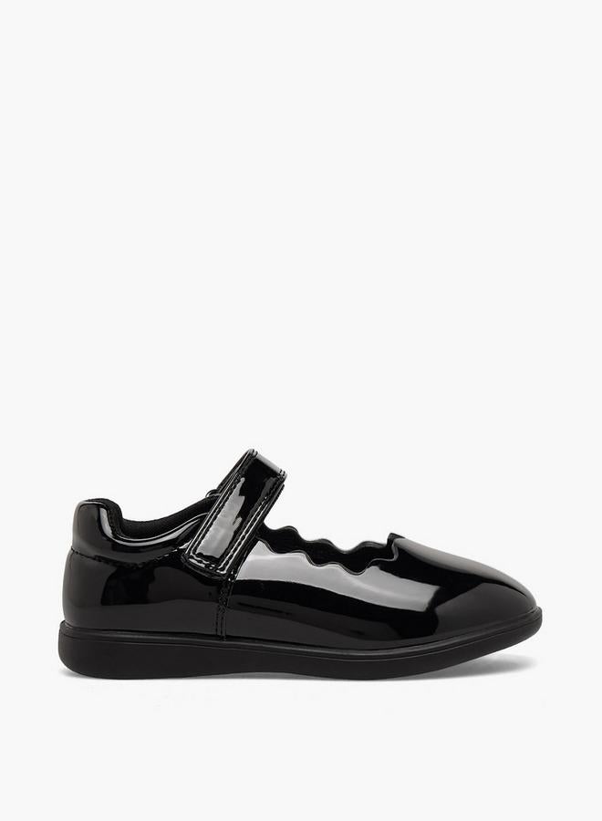 JUNIORS Girls Hook & Loop School Shoes - Image 3