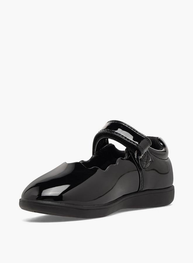 JUNIORS Girls Hook & Loop School Shoes - Image 4