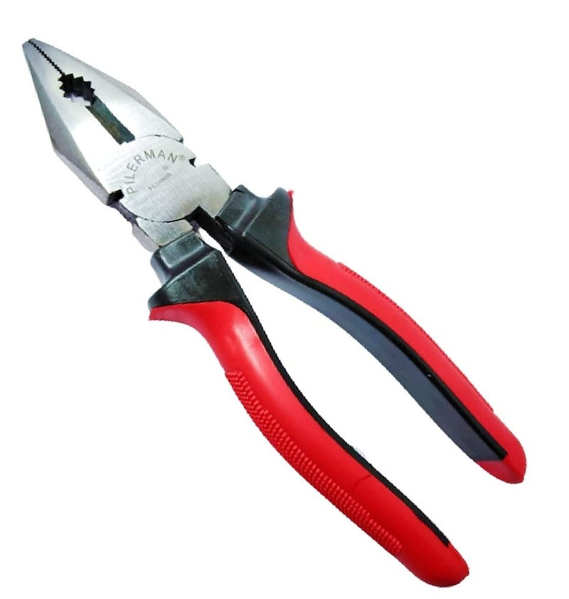 PILERMAN Sturdy Steel Combination Plier 8-inch for Home & Professional Use and Electrical Work (PM-R/B) - Image 3