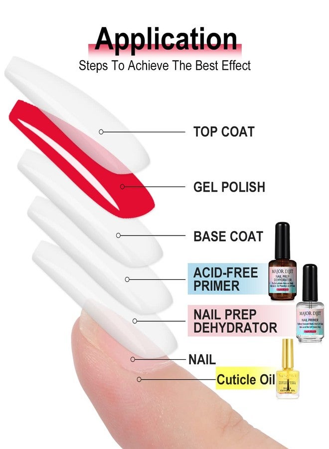 Major Dijit Nail Dehydrator and Nail Primer with Cuticle Oil Set Air Dry Superior Bonding Primer for Acrylic Powder - Image 5