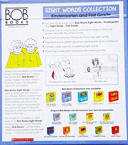 scholastic مجموعة كتب بوب - مجموعة كلمات الرؤية [رياض الأطفال والصف الأول] - Image 2