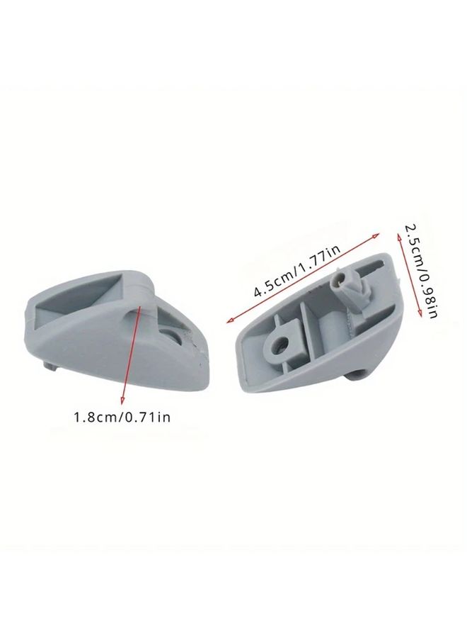 Beige 2PCS Sunvisor Hook Clips Compatible For VW Jetta Golf Passat Polo Vento PP Material - Image 3